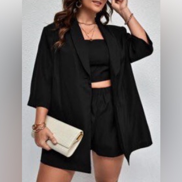 SHEIN Pants - Shein Curve Plus Size 3 Piece Matching Set